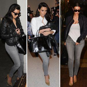 J Brand Maria High Rise Skinny Jeans Grey